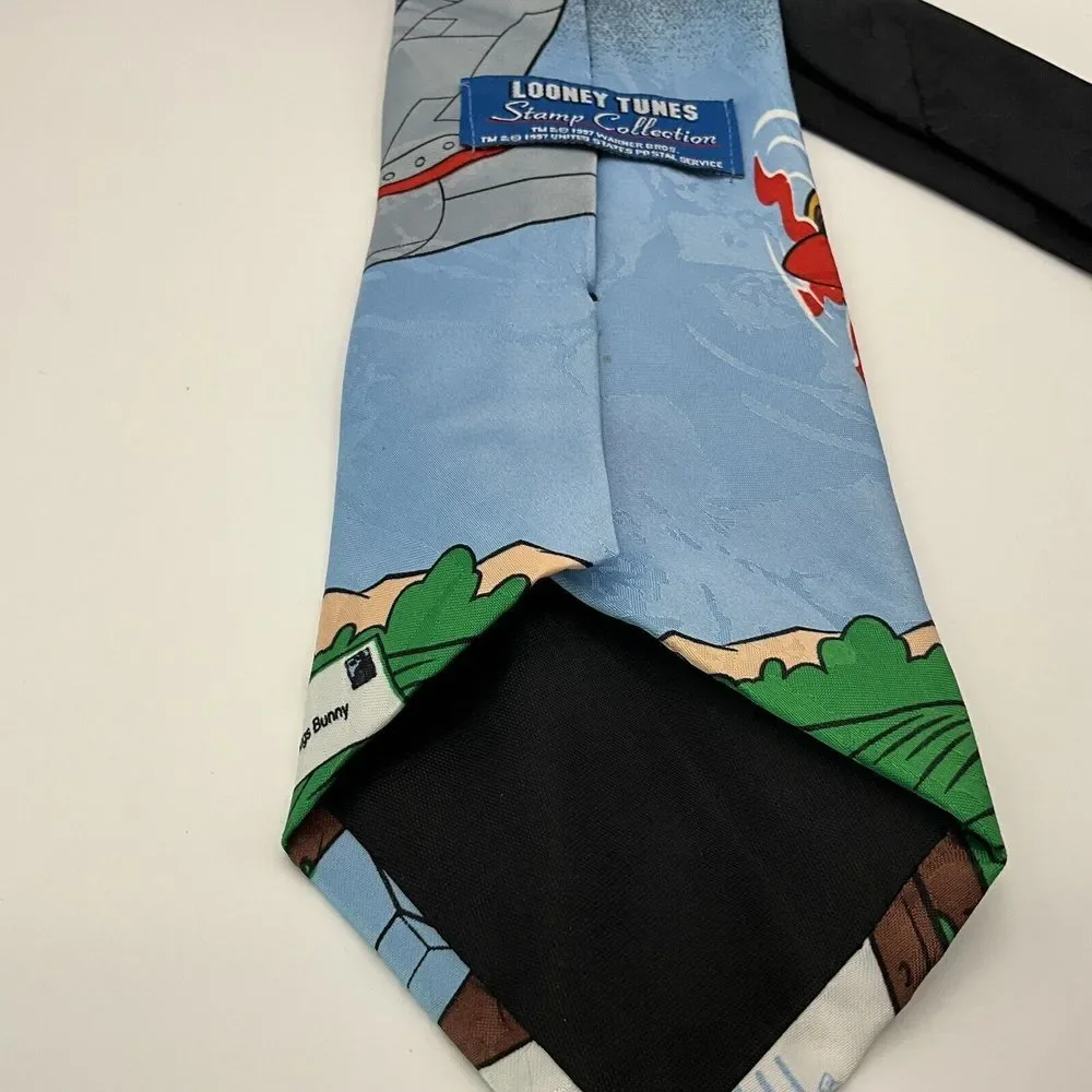 1997 Men's Necktie  Looney Tunes‎ Bugs Bunny Postage Stamp Collection